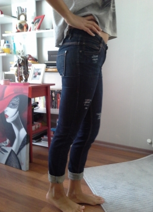 F & F Pull and bear yırtık pantalon