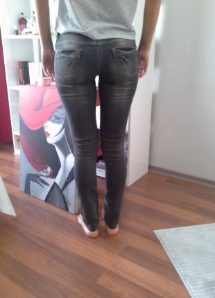 F & F Codentry gri dar paça pantalon