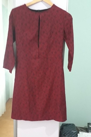 bordo elbise