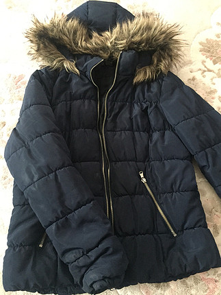 H&M Hm şişme kürk yaka mont
