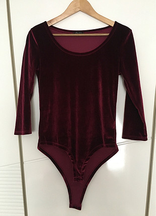 m Beden Kadife alttan çıtçıtlı body