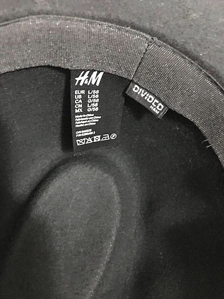 m Beden siyah Renk H&m şapka