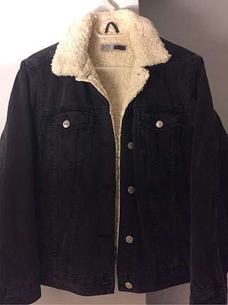 Topshop içi kürklü, kot mont