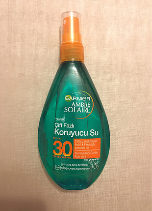 Garnier çift fazlı koruyucu su 30 spf