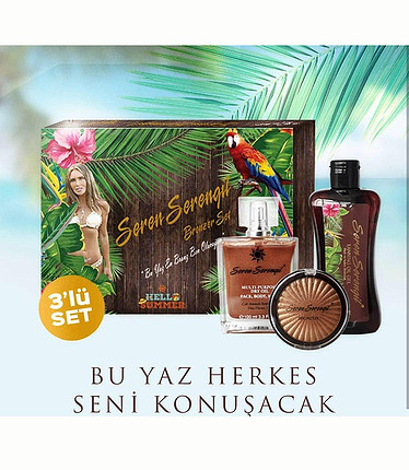 diğer Beden çeşitli Renk Seren Serengil Bronzer Set