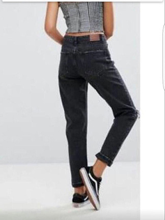 Bershka siyah boyfriend jean