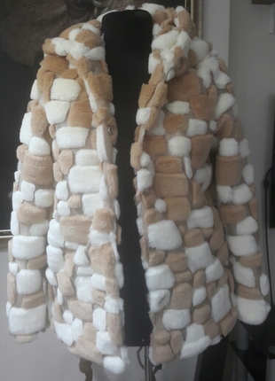 peluş kabartmalı kışlık kaban
