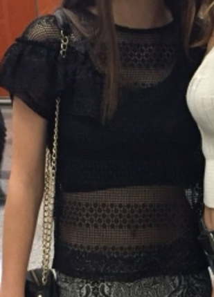 Zara dantel üst