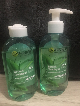 Garnier yüz temizleme jeli ve tonik