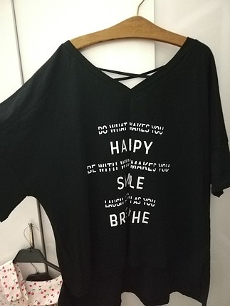 oversize sırt detaylı tshirt