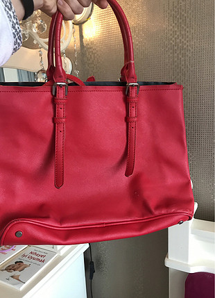 universal Beden Kırmızı Zara çanta