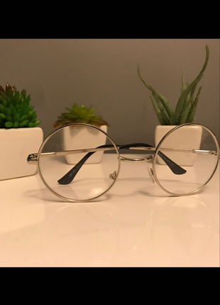 Vintage Love Gümüş rengi harry potter model gözlük