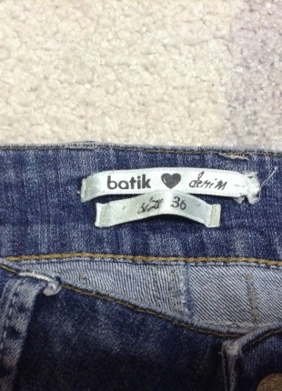 36 Beden mavi Renk BATİK 36 beden kot pantolon