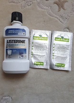 listerine ve siyah nokta bandı