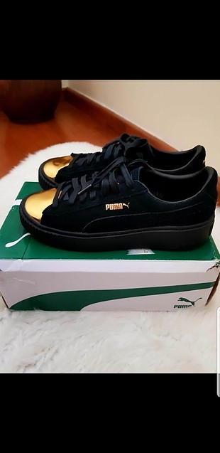 Yepyeni Puma suede creepers gold
