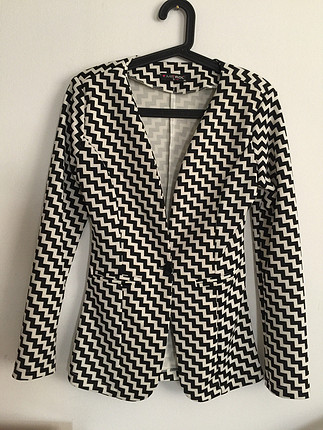 Siyah beyaz blazer ceket yeni