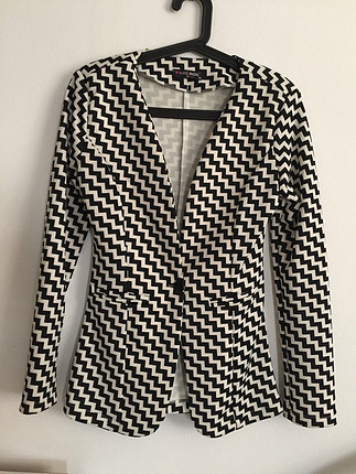 Milla Siyah beyaz blazer ceket yeni